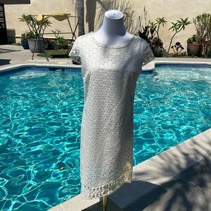 NWT | White eyelet midi dress by Max Studio | Size S